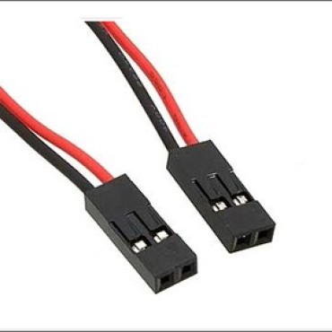 Разъем герметичный с проводом AWG на 2 контакта,  длина 300 мм